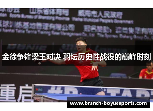 金徐争锋梁王对决 羽坛历史性战役的巅峰时刻